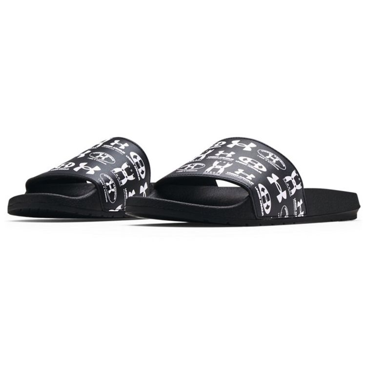 Under Armour Unisex Slide Sandals Black White 3024492-001