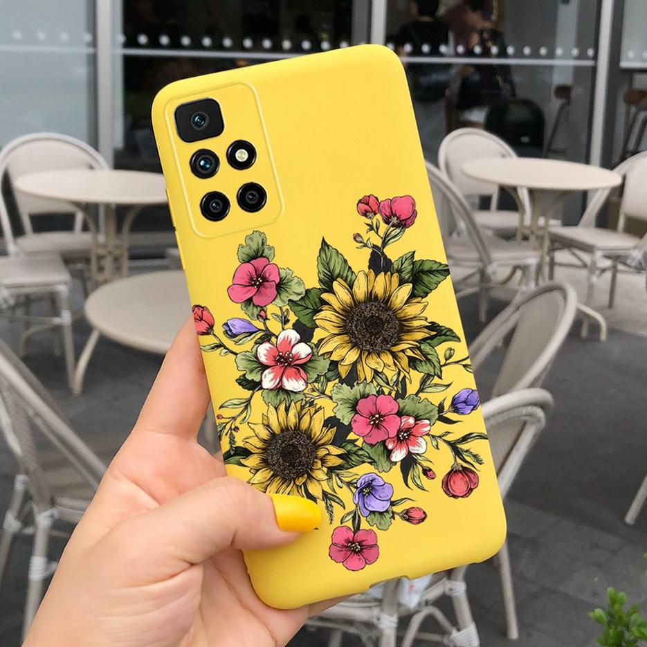 Redmi 10 Case Stylish Sunflower Daisy Cover Case For Xiaomi Redmi 10 Redmi10 Phone Cases 6.5'' Soft TPU Fundas Shockproof Bumper