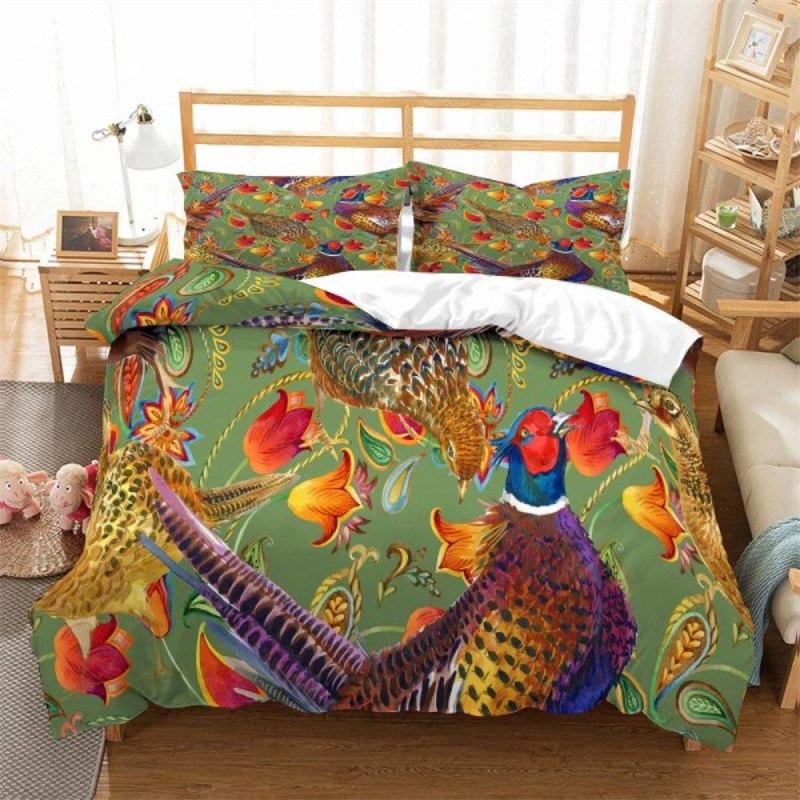 Cute Chicken Duvet Cover Farmhouse Animals Bedding Set 3D Print Comforter Cover King Full Twin For Girls Boys Teens Room Decor