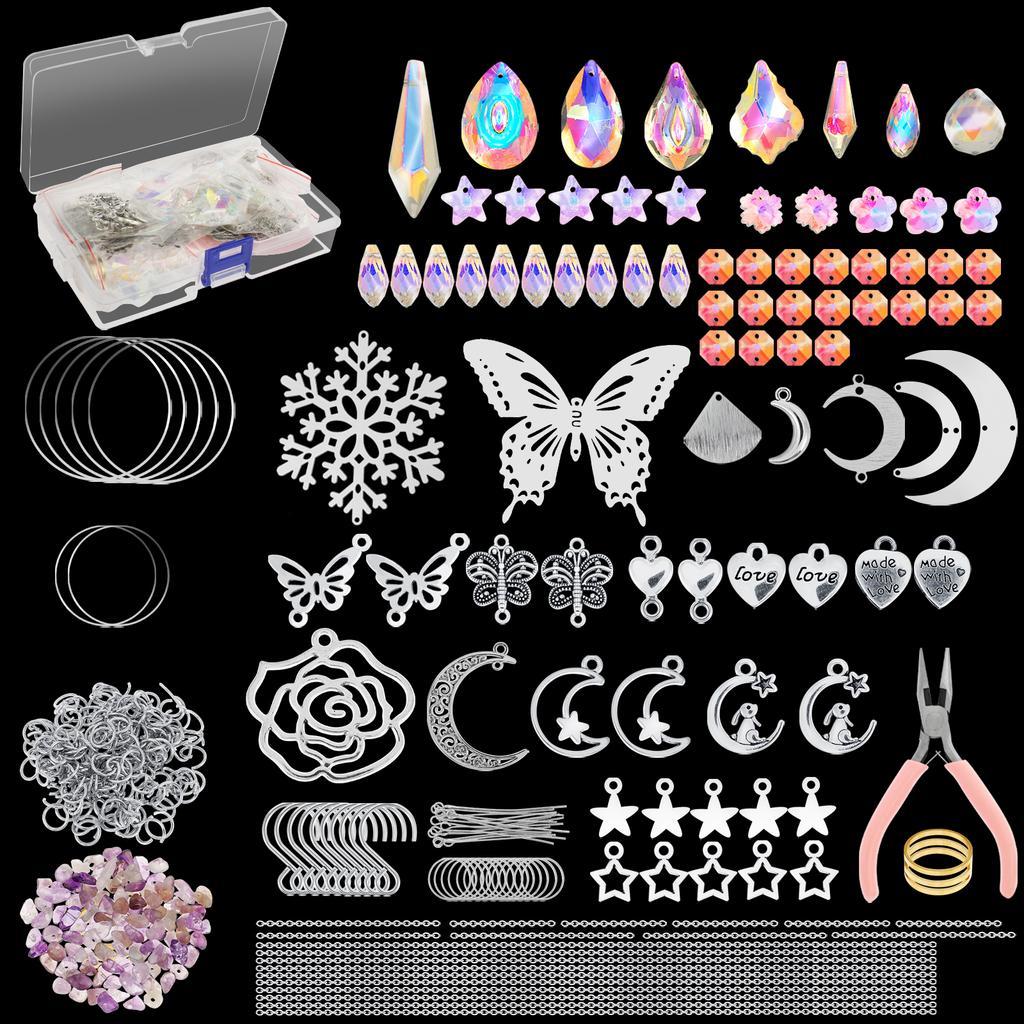 390/400 Sun Catcher Kit With Box Art DIY Sun Catchers Craft Kit for Window Hanging Decor Indoor Outdoor Garden Decor Sun Catcher