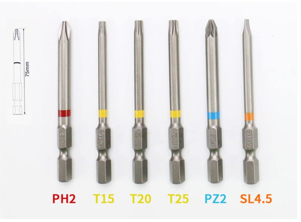 Makita Impact Driver Bit Socket 43 Hex with Set, Pieces, 6.35mm Shank, Case, B-55697 [Used]