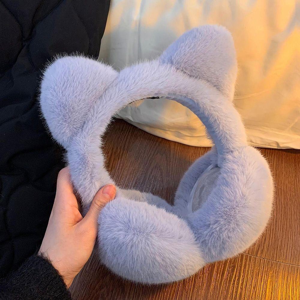 Dámské skládací korejské chlupaté náušníky vysoké hodnoty pro ochranu proti chladu na podzim a v zimě