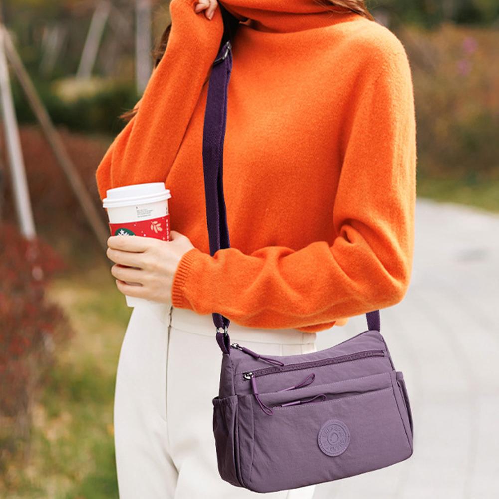 Women Oxford Casual Crossbody Bag Adjustable Strap Versatile Messenger Bag Waterproof Satchel Bag for Travel Commuting Daily Use