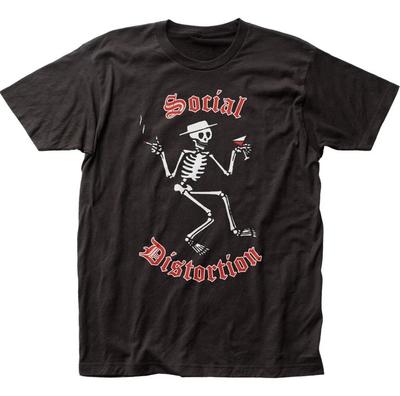 Social Distortion Skelly Logo Heren T-shirt Rock And Roll Klassiek Band T-shirt Zwart Unisex T-shirt