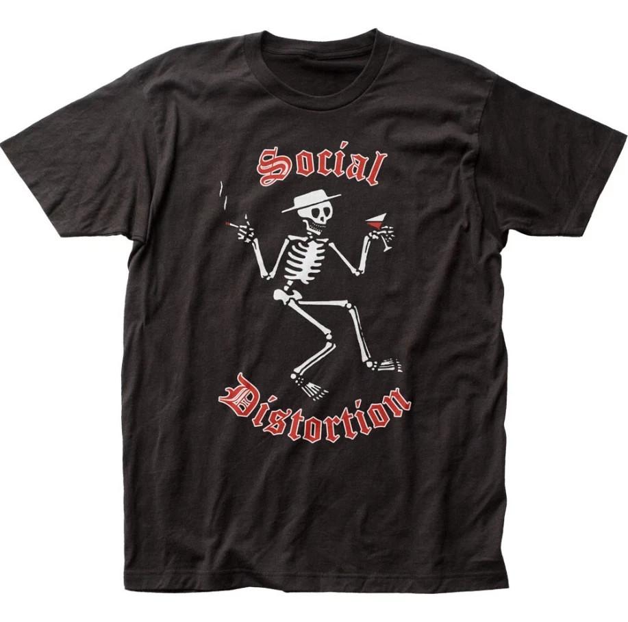 Social Distortion Skelly Logo Mens T Shirt Rock And Roll Classic Band Tee Black Unisex T-Shirt S