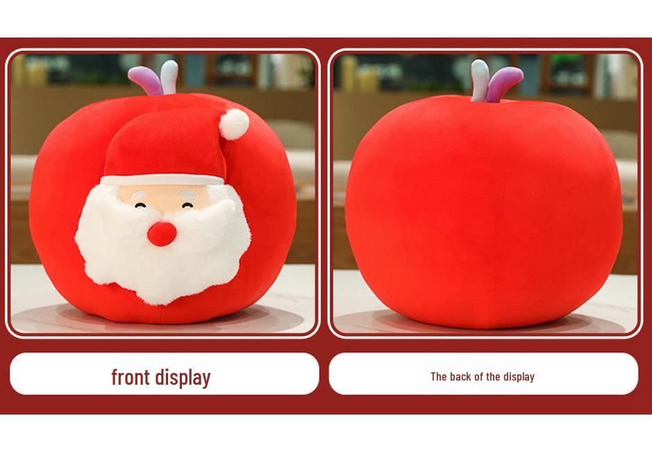 Creative Apple Santa Claus Plush Toy Christmas Ornament Figure