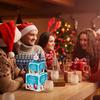 Weihnachtsfeier Dekoration Karton Doppelschicht Weihnachtsmann Geschenkbox Spardose