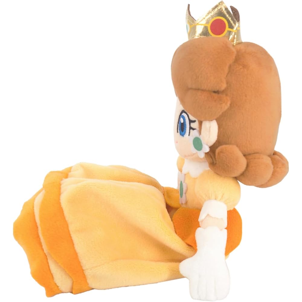 Sanei Boeki Super Mario All Star Collection Daisy Plush Toy 10x7.5x25cm