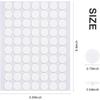 20mm Double Sided Sticky Dots Removable Adhesive Putty No Traces Clear Sticky Tack Waterproof Stickers for Wall Metal Glass Ceramic Wood (280PCS)