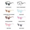Heart Shape Large Frame with Pearl Sunglasses Women Men Fashion Sun Glasses Shades Vintage Retro UV400 Eyewear for Female