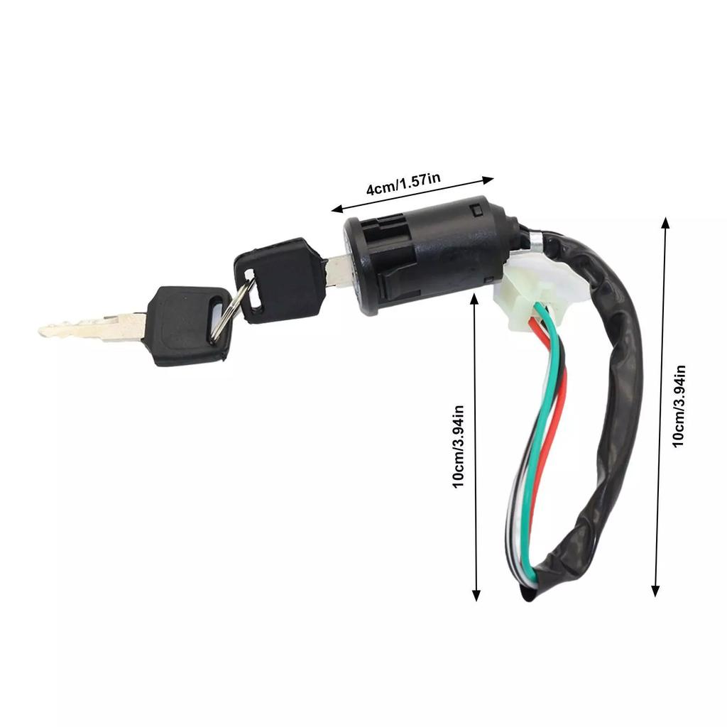 1 Set Universal Motorcycle Start The Ignition Switch Lock Key With Bracket For Most 50cc 70cc 90cc 110cc 150cc Accessories