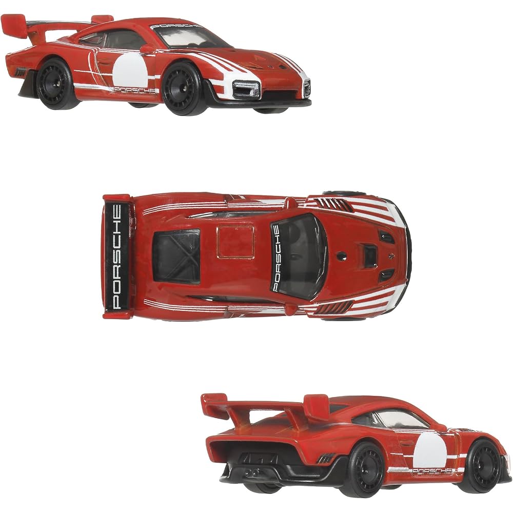 Hot Wheels Premium 2-Pack Porsche 935 Toy Vehicle Red 3 Years and Up