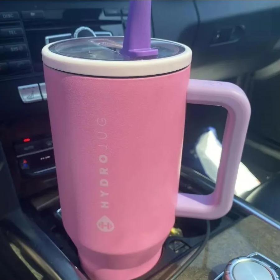 HydroJug Termohrnek 32OZ 40OZ Cestovní s víčkem na brčko Nerezová ocel Vakuově izolovaný Hrnek do auta Dvoustěnný Tepelný Ledový Cestovní
