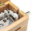 15 Tone Hand-Cranked DIY Music Box with Paper Strips Create Your Own Melodies Wooden Material 15-Note Mechanical Sound DIY Craft Music Kit for Custom-