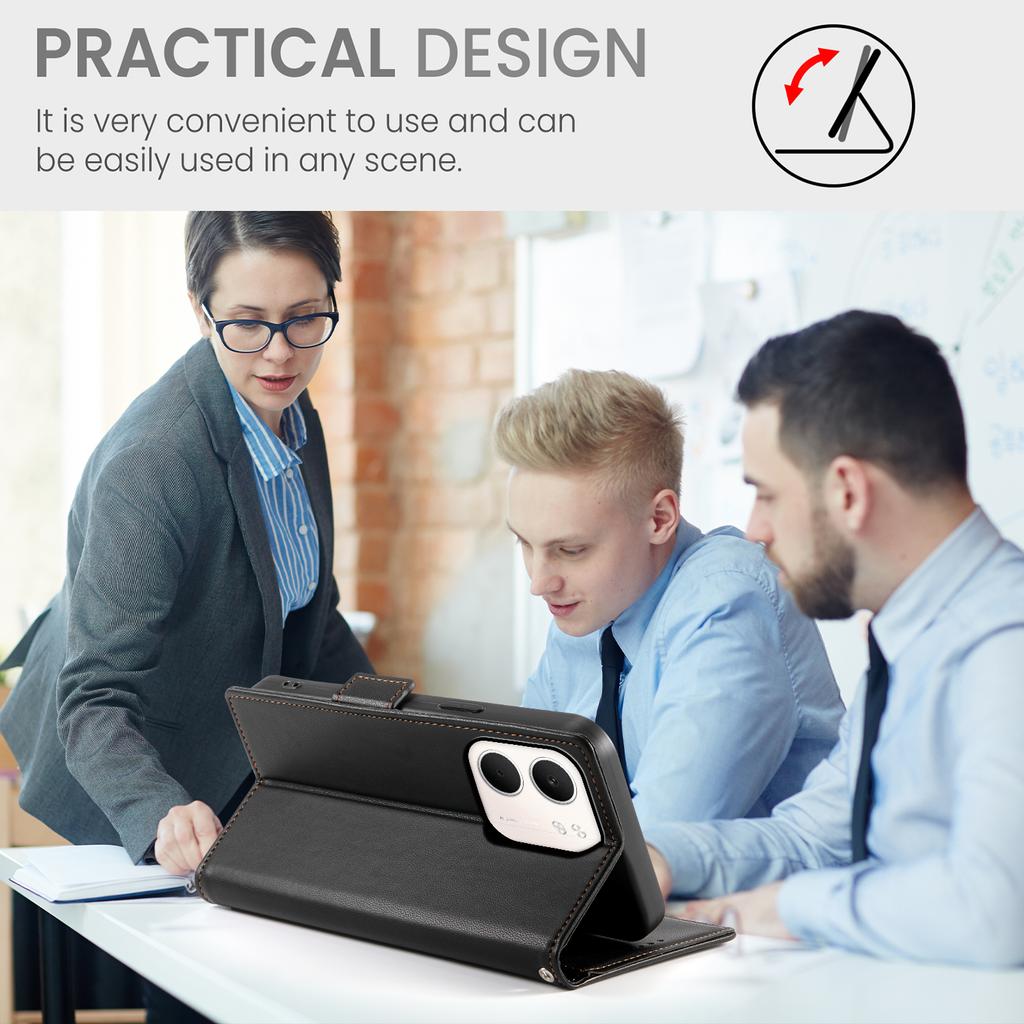 For Oppo A5x 5G/4G Stand Case PU Leather Wallet Phone Cover