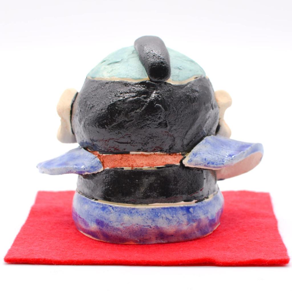 Mino Ware Figurine, Auspicious Design, Approx. 10 X 7cm, Hisami Touen, Fukusuke, Made In Japan, 041-0035