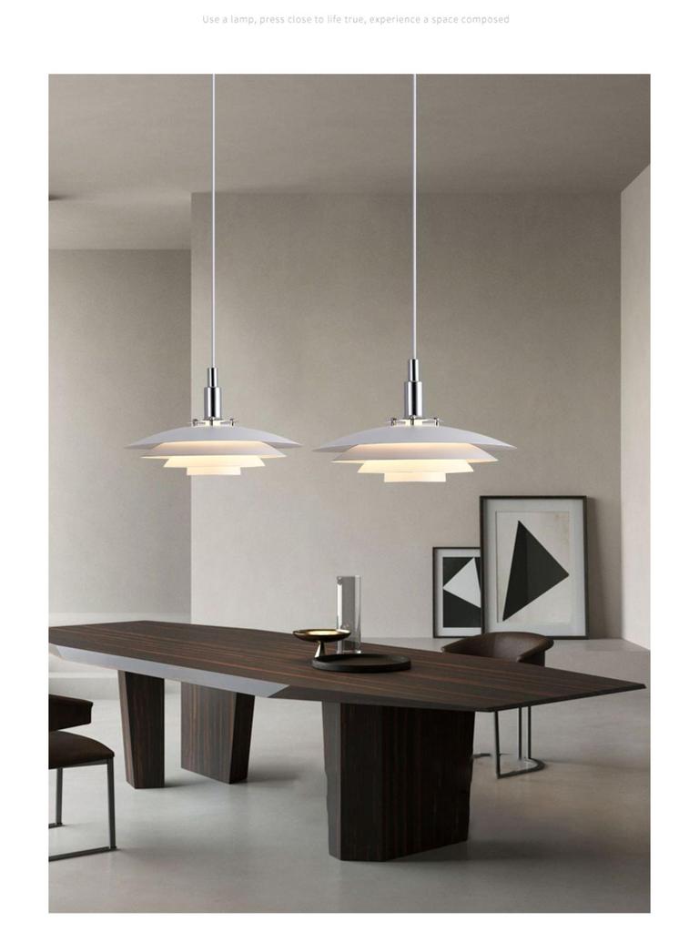 Adjustable Retractable Nordic Pendant Light - Creative Bar Island Flying Saucer Design