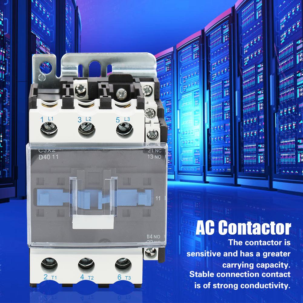 CJX2-4011 Contactor Electric Industrial AC de Înaltă Sensibilitate 220V 40A