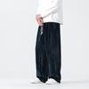 Autumn and Winter New Chinese Style Men's High Weight Casual Pants Velvet Loose Trousers