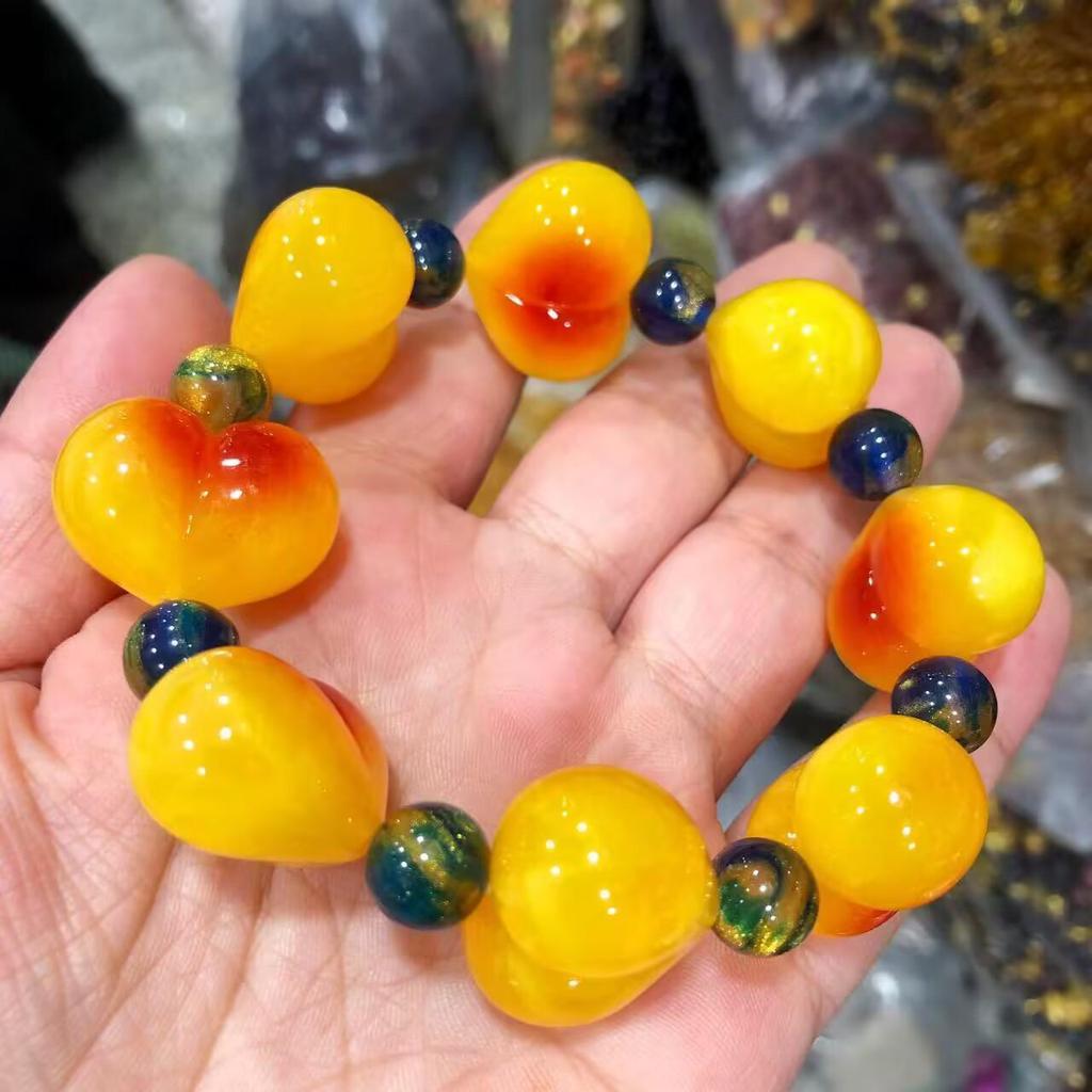 Amber & Beeswax Chicken Heart Fashion Bracelet for Men and Women