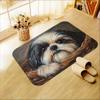 Rutschfeste Badezimmermatte für Shih Tzus, Mikrofaser-Saugmaschine Wasch-Polyestermatte