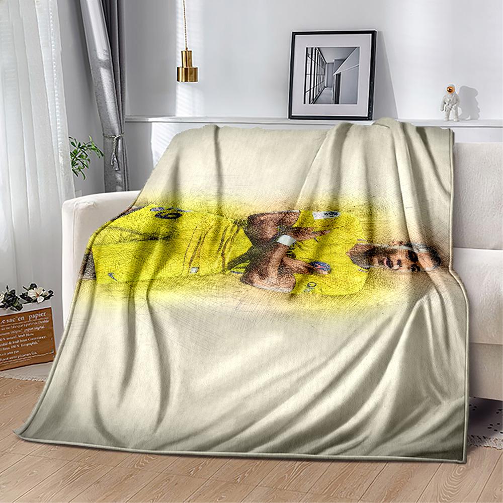 France Football Star Blanket Ultra-Soft Suitable for Bedding Office Office Chair for All Occasions Modern Style