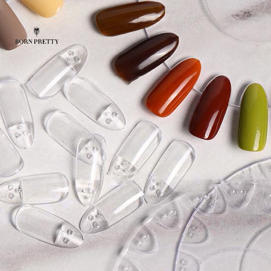 

Тонкий дисплей Круглые ногти Украшения Пластина Гибкий мини-шаблон дисплея