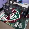Flumi-nense Football Crest Printed Office Carpet Chair Cushion  Entryway Rug, Rugs for Living Room, Bedroom Christmas gifts