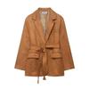 Women'S Anti-Velvet Leather Blazer