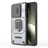 For Xiaomi 14T Case PC+TPU Kickstand Phone Protector with Lens Cover