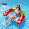 Summer Pool Float U-shaped Inflatable for Adults Blow-Up Floating Lounge Chair with Drink Holder Swimming Party Beach Lake Essentials