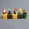 Super Mario 5pcs Bros Pvc Action Figures Decoration Game Mushroom Toys Kid Gifts