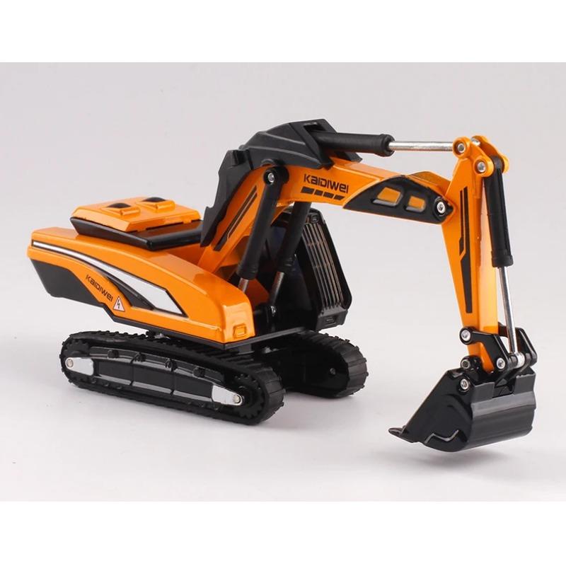 1/87 Excavator Diecast Alloy Tractor Static Engineering Model Simulation Engineering Vehicle Children Gifts Construction Toys