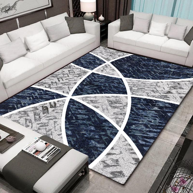 Nordic Modern Living Room Carpet Geometric Pattern Sofa Coffee Table Mat Bedside Carpet Bedroom Carpet
