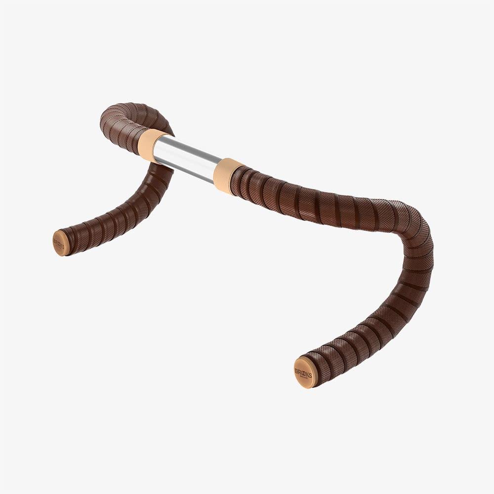 

Japanese BROOKS CAMBIUM RUBBER BAR TAPE Bicycle Handlebar Comfortable rubber material with excellent grip and 215cm [Genuine Product] Tape, Brown,