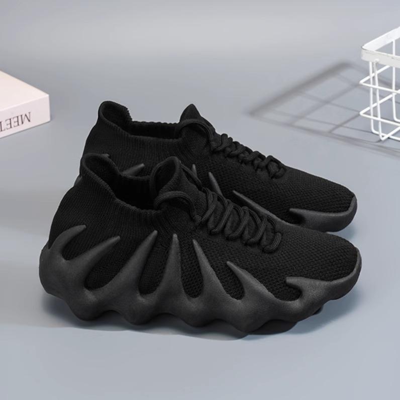 Couple Octopus Soft-soled Coconut Shoes Women's Summer Breathable Lightweight Versatile Men's Flying Weaving Casual Sports Running Shoes
