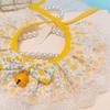 Cute Lace Princess Cats Collar Rabbit Necklace Pet Accessories Puppy Kitten Collars with Small-bell Adjustable Pet Bib