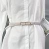 Cinturón Fino de Doble Cara para Mujer - Accesorio Versátil de Verano para Vestidos, Trajes y Camisas