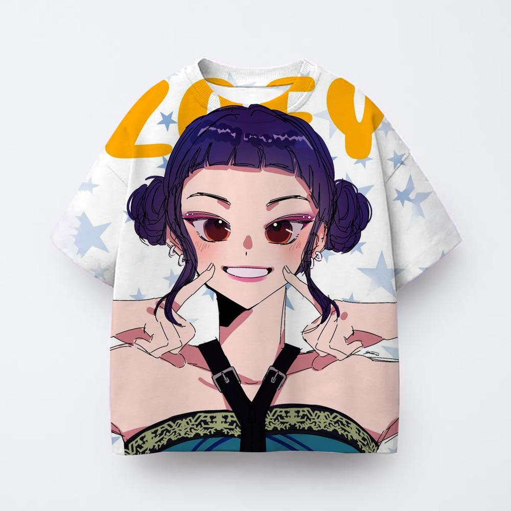 T-Shirts Girls Cartoon Printed Short Sleeve T-Shirt Children's Fashion T-Shirt Casual Clothing Top