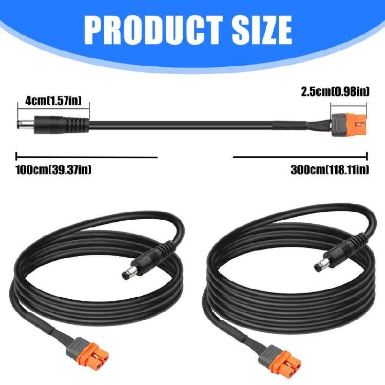Kommunikationskabelfähiger 2+1-Pin-Konverterkabel XT60if zu DC5521 Adapterkabel für Akkuverbindung
