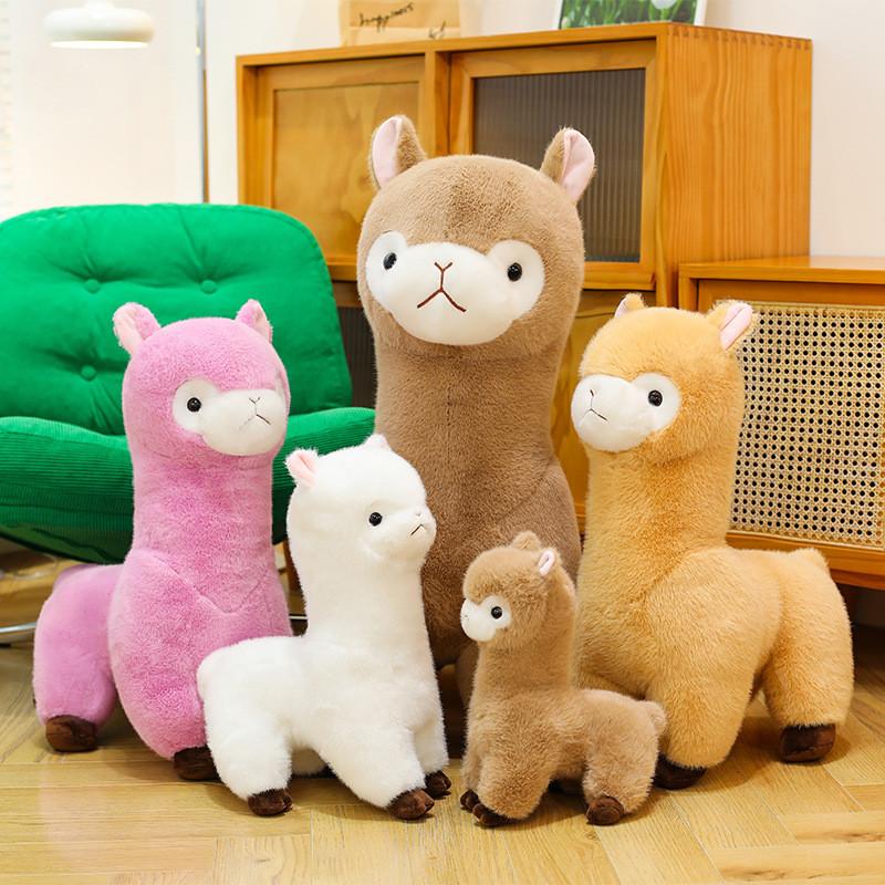 Cute Alpaca Plush Toy With Pp Cotton Filling For Kids Birthday Gift And Collection