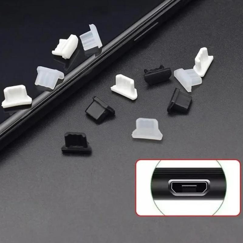 Micro USB Dust Plugs Silicone Micro USB Caps Charge Port Anti Dust Cover Stopper for Android Phone Laptop Power Bank