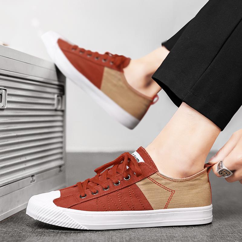 Fashion Shoes for Men Canvas Walking Retro Elegant Sneakers Man High Quality Fashion Flat Casual Shoes Lightweight Male Shoe Korean