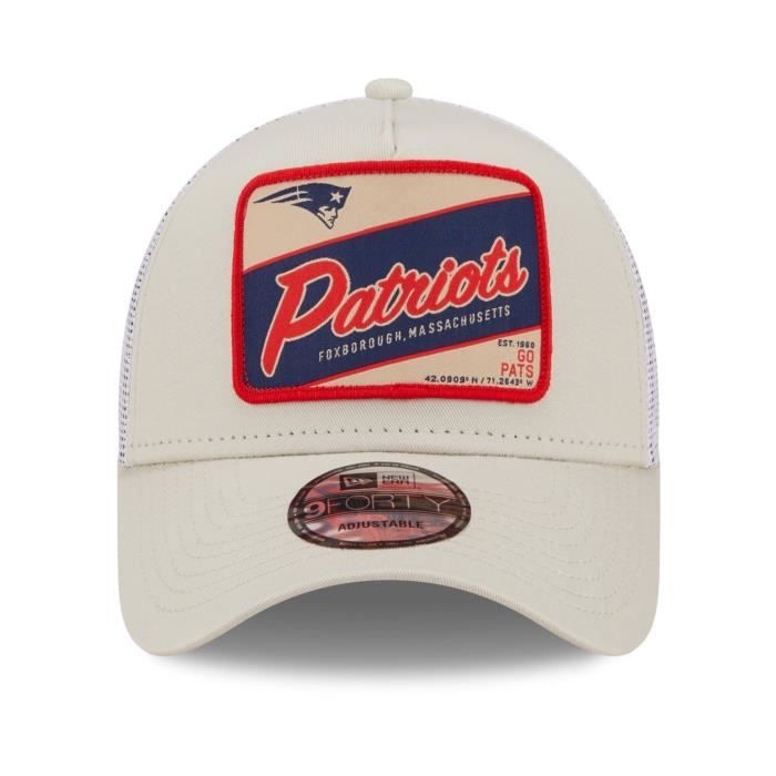 Casquette Trucker New Era A-Frame - New England Patriots stone - Homme
