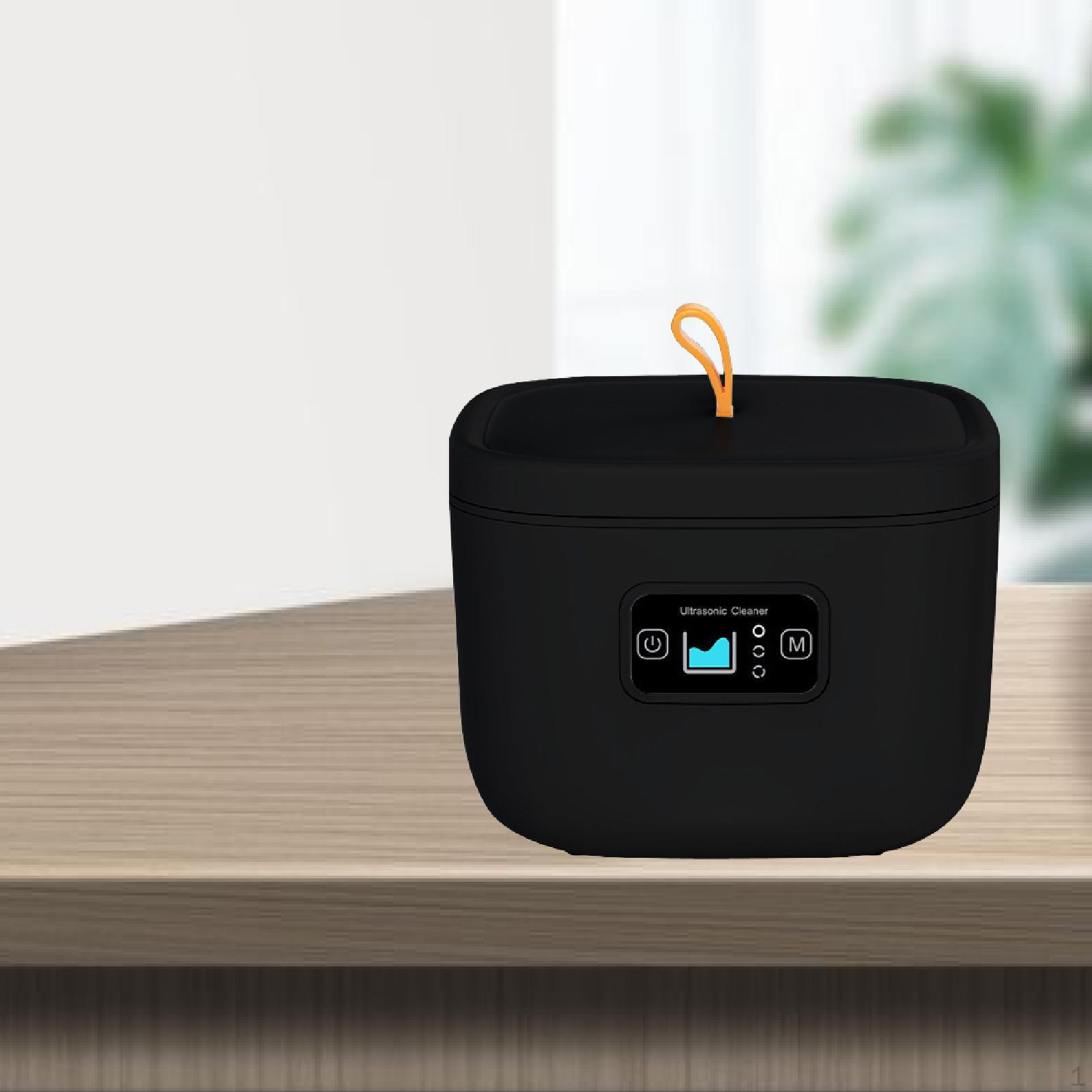 

Cleaning Dentals False Tooth Storage Box for Traveling Soaking Dentures чорний