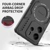 KEYSION Hollow Heat Dissipation Case for Redmi Note 14 4G 5G Silicone+PC Magnetic Cooling Shockproof Phone Cover for Redmi Note 14 5G