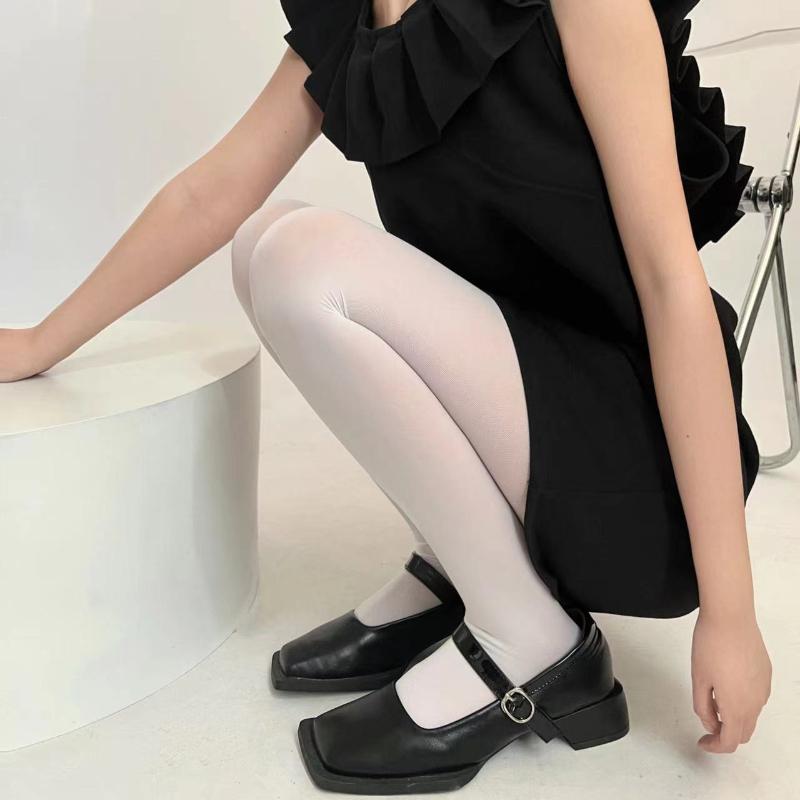 Female Tights Candy Color Velvet 100D High Elasticity Pantyhose Spring Autumn Plus Size Seamless Stockings Long Scoks Women Girl