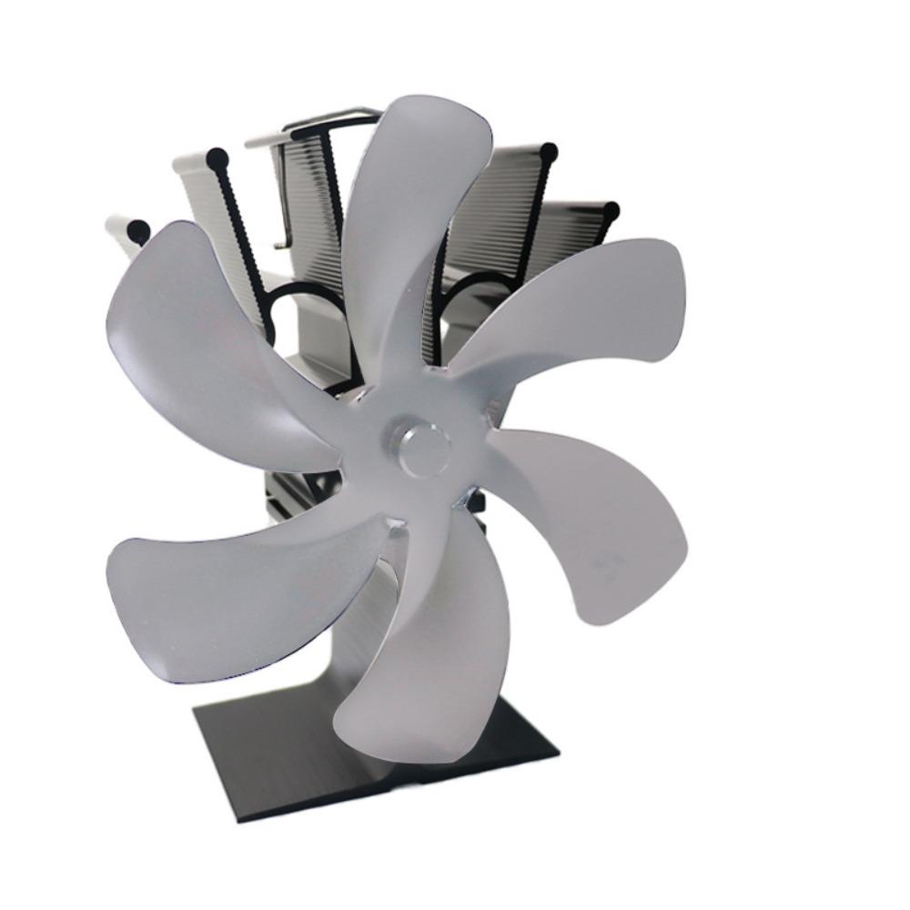 Eco Friendly 6-Blade Fireplace Fan Circulation High-temperature Stove Fan Heat Distribution Decoration Log Wood Burner Home