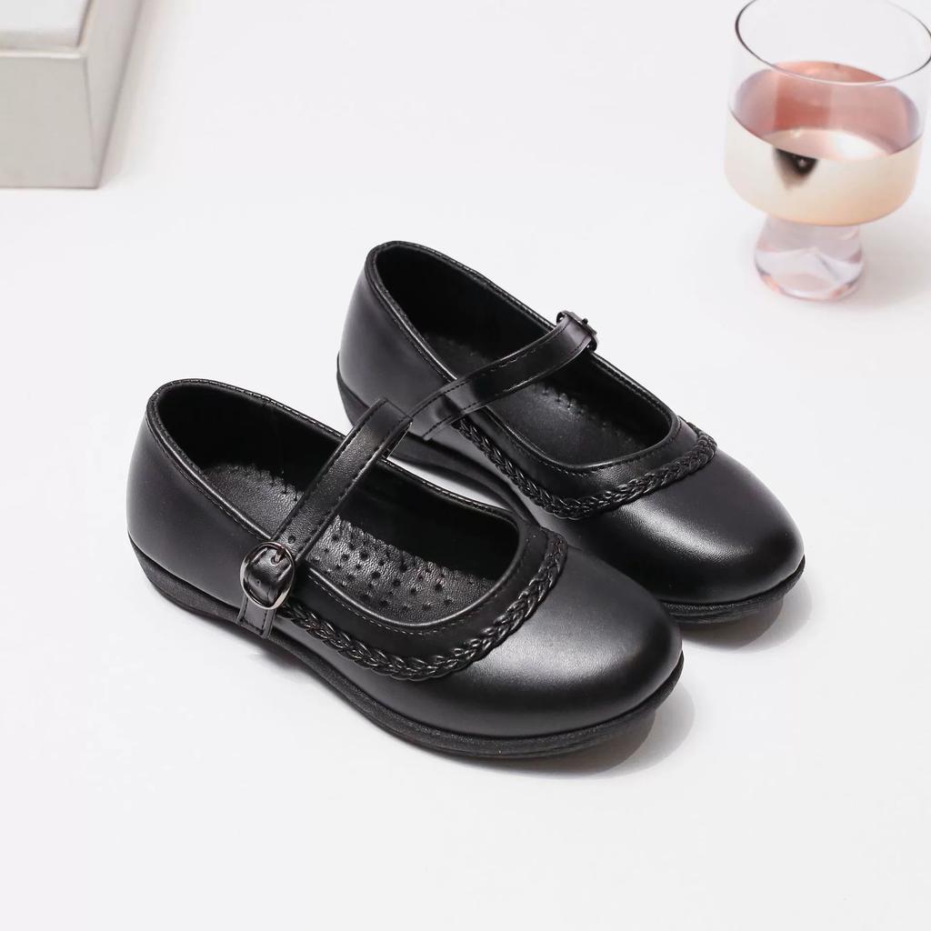Children Leather Shoes for Girls Spring New Fashion Korean Style Soft Bottom Anti-slippery Versatile Chic Princess Shoes