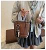 Niche High-End Women's French Luxury Woven Shoulder and Crossbody Bucket Handbag